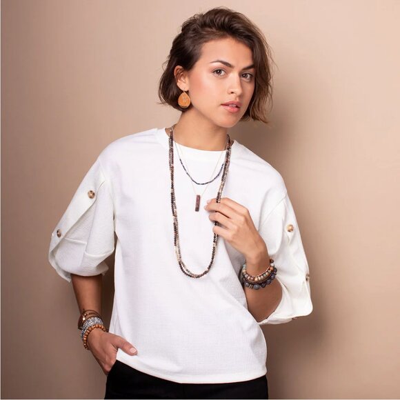 Scout Curated Wears Stone Wrapped Bracelet/Necklace - Picture 8 of 9